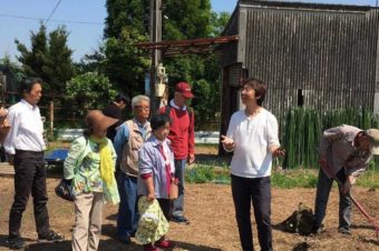 熊野市から「無肥料野菜の作り方」を学びに来てくれました